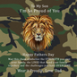 Fathers Day Gift From Dad - Proud of You Son - Camo Look