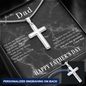 Fathers Day Gift From Daughter Engraving - Sentimental Dad Gift from Daughter, Dad Birthday Gift from Daughter, Dad Birthday Gift