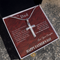 Fathers Day Gift From Daughter - Red Marble Look- Personalized Engraving