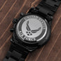 US Air Force Logo - Black Chronograph Watch