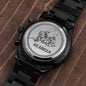 SeaBees Black Chronograph Watch