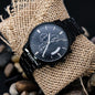 Caduceus Medical Symbol Black Chronograph Watch