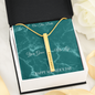 Mother's Day Gift for Mom-You Gave Me Life IX- Roman Numeral Stick Necklace