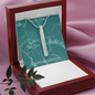 Mother's Day Gift for Mom-You Gave Me Life IX- Roman Numeral Stick Necklace