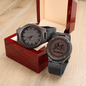 Engraved Wooden Watch - SEABEES Man's Watch