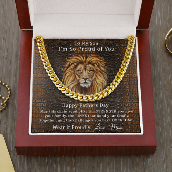 Fathers Day Gift From Mom- Proud of You Son - Skin Look