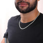Father's Day Gift from Wife - Cuban Necklace -Wood look