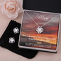 Mother's Day Gift-Lips of a Child-Sunset-Love Knot Necklace & Earring Set
