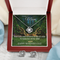 Mother's Day Gift-Lips of a Child Halo-Love Knot Necklace & Earring Set