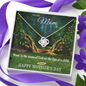 Mother's Day Gift for Mom-Lips of a Child Halo-Love Knot Necklace