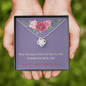 Mother's Day Gift-Lips of a Child-Red Roses-Love Knot Necklace