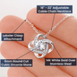 Mother's Day Gift for Mom-Lips of a Child-Tulips-Love Knot Necklace