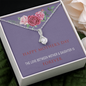 Moms Day Gift From Daughter-Love is Forever Necklace