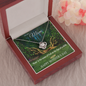 Mother's Day Gift for Mom-Lips of a Child Halo-Love Knot Necklace