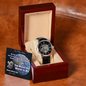 Father's Day Gift From Partner-Men's Openwork Watch-You Mean the World to Me-Love