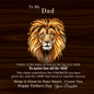 Fathers Day Gift From Daughter - Cuban Chain/Necklace - Lips of a Child - Wood Look