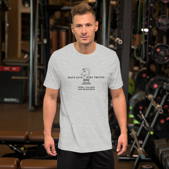 Have Gun Will Travel - Paladin  Black Image T-Shirt