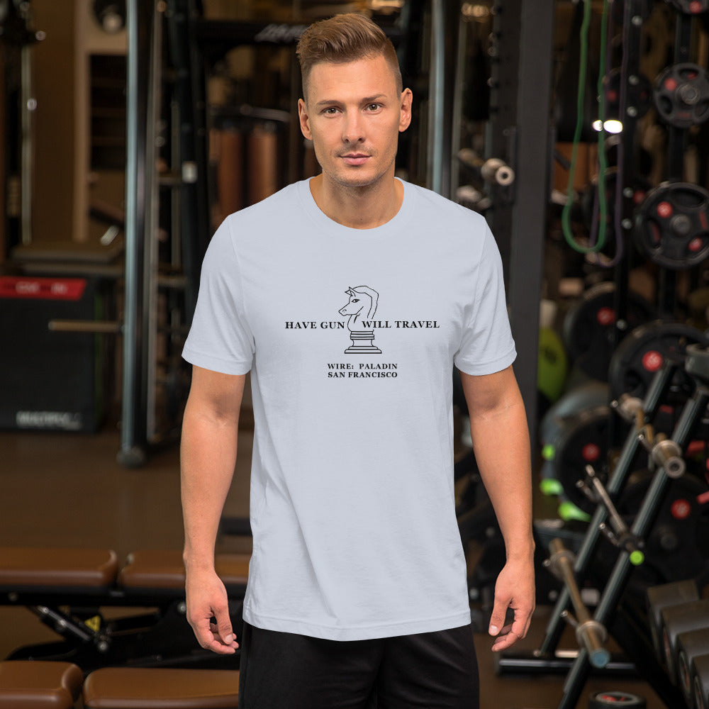 Have Gun Will Travel - Paladin  Black Image T-Shirt