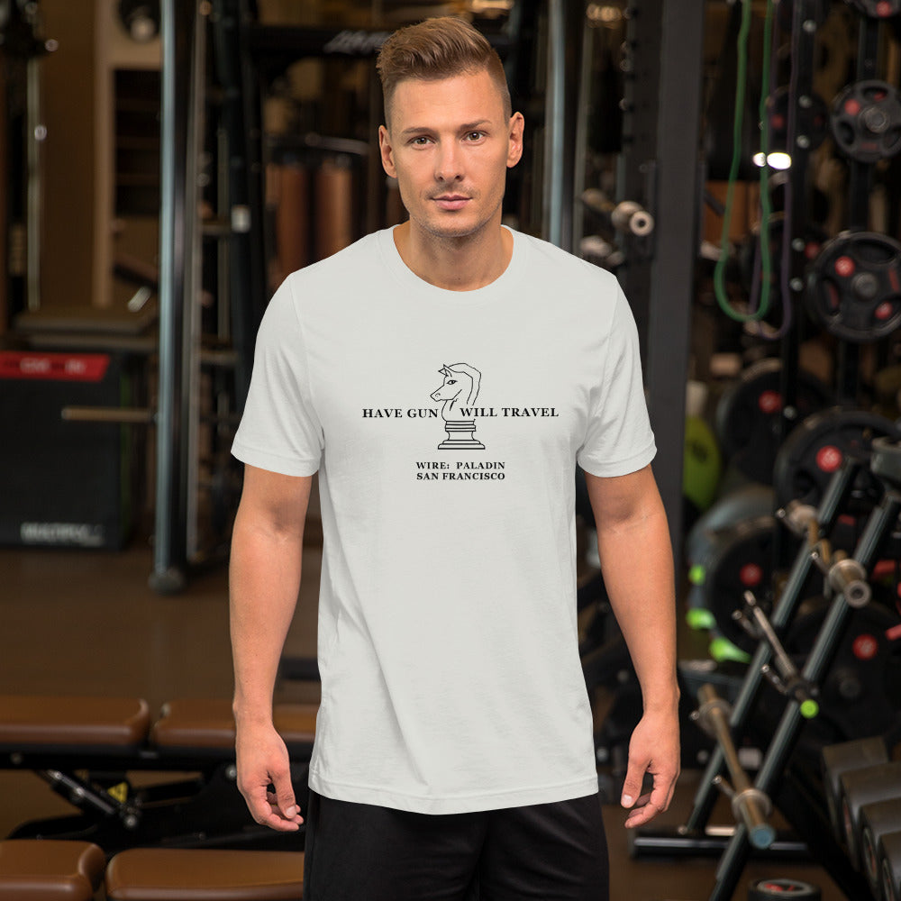Have Gun Will Travel - Paladin  Black Image T-Shirt