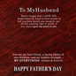 Father's Day Gift from Wife - Cuban Necklace -Red Marble